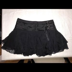 Bebe Mini Skirt with Ruffles